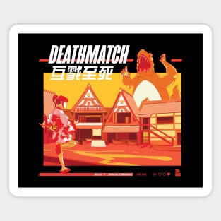 Deathmatch - White Text Magnet